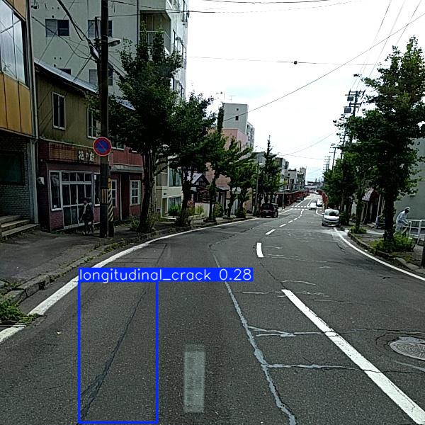 Infrastructure Monitoring object detection output